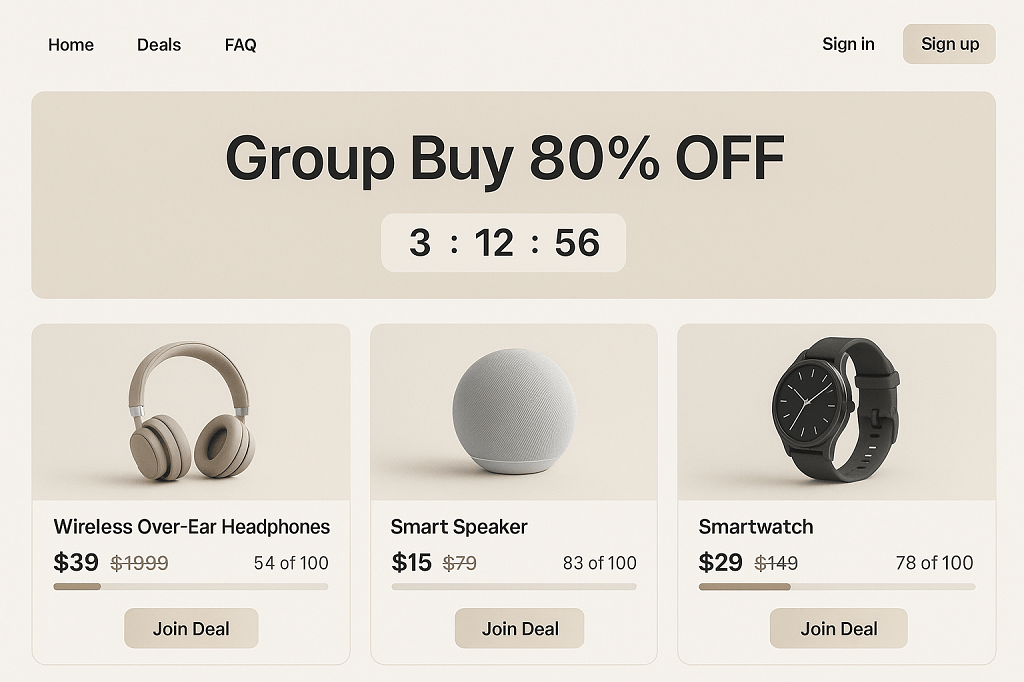 group buy deal